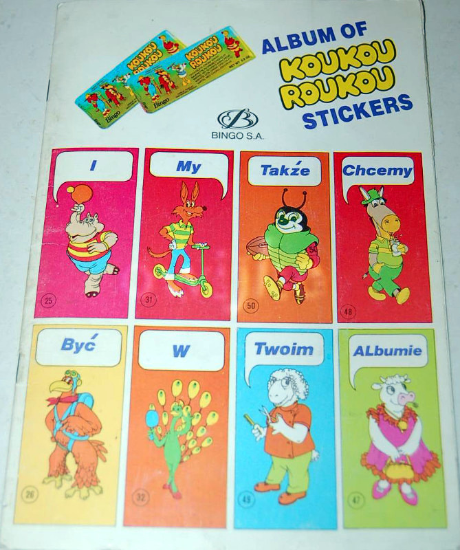 Gallery – Koukou Roukou 1 – stickers and album – museum of collections